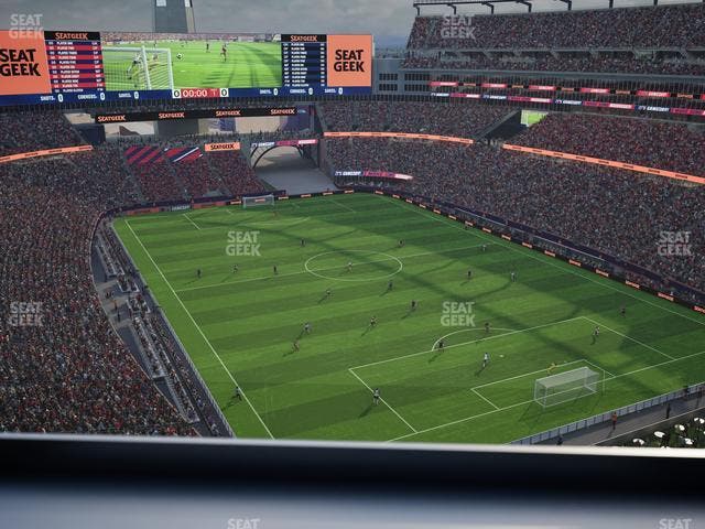 Gillette Stadium - Section Encore Boston Harbour Terrace Seat View