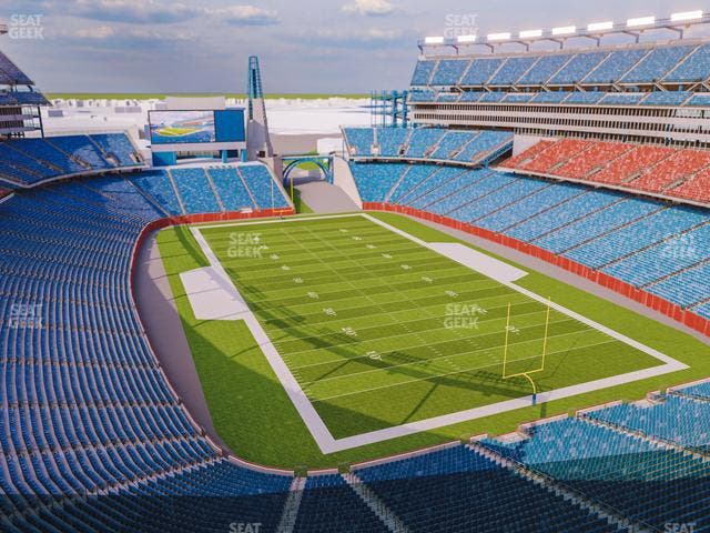 Gillette Stadium - Section Encore Boston Harbour Terrace Seat View