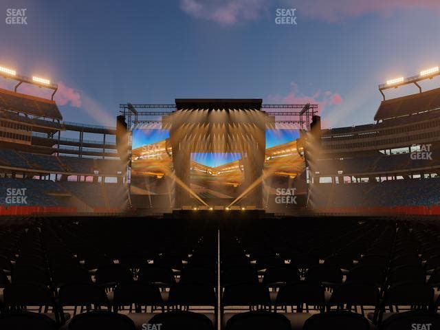 Gillette Stadium - Section Floor B 3 Seat View