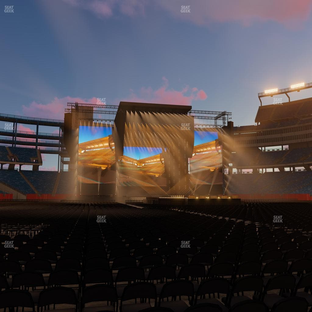 Gillette Stadium - Section Floor B 4 Seat View