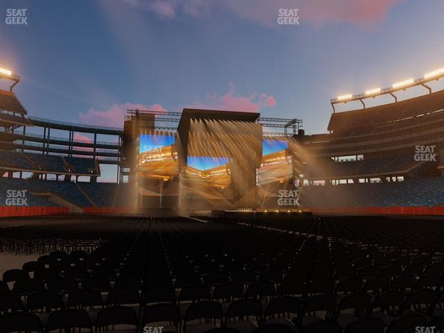 Gillette Stadium - Section Floor B 4 Seat View