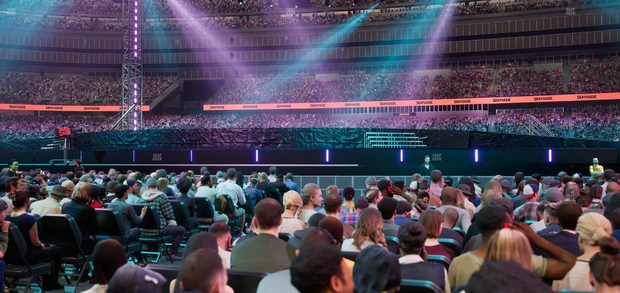 Gillette Stadium - Section Floor C 4 Seat View