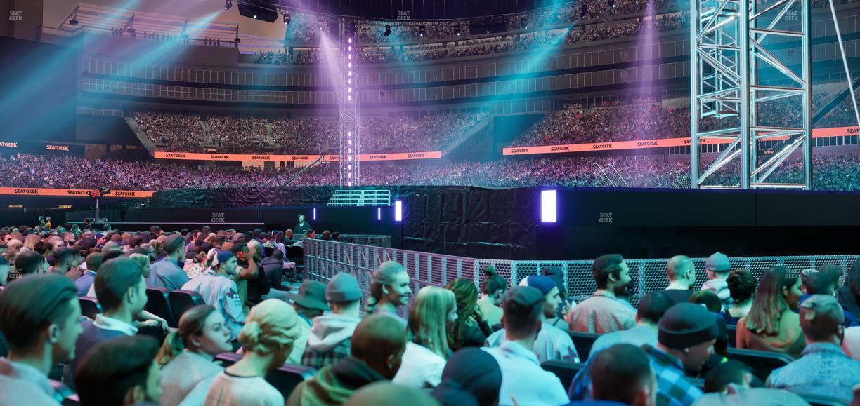 Gillette Stadium - Section Floor C 5 Seat View