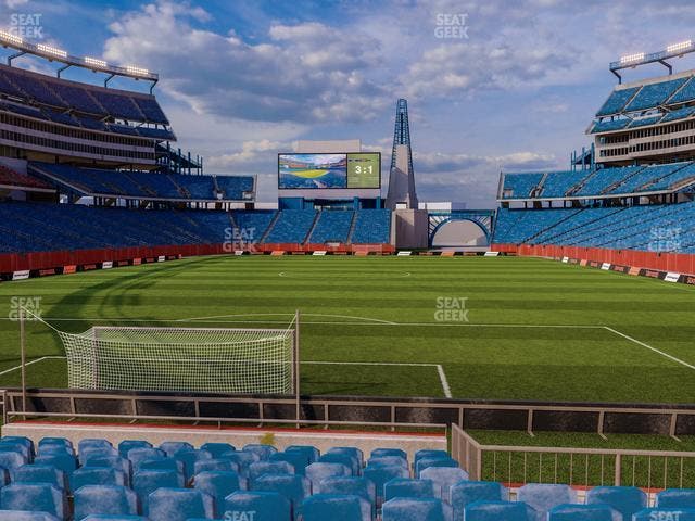 Gillette Stadium - Section Optum Field Lounge Seat View