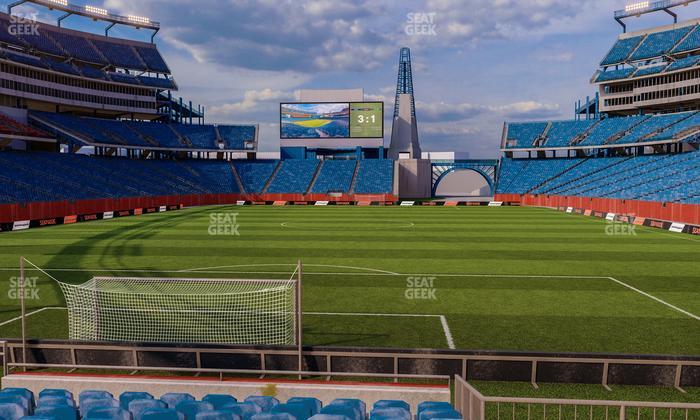 Gillette Stadium - Section Optum Field Lounge Seat View