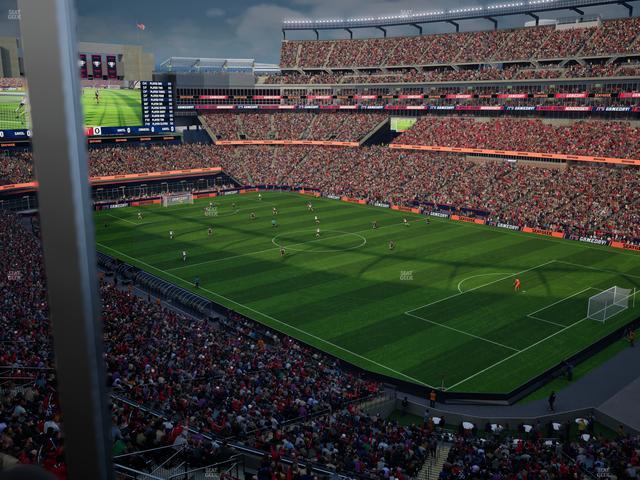 Official view from Section Suite R 9 at Gillette Stadium