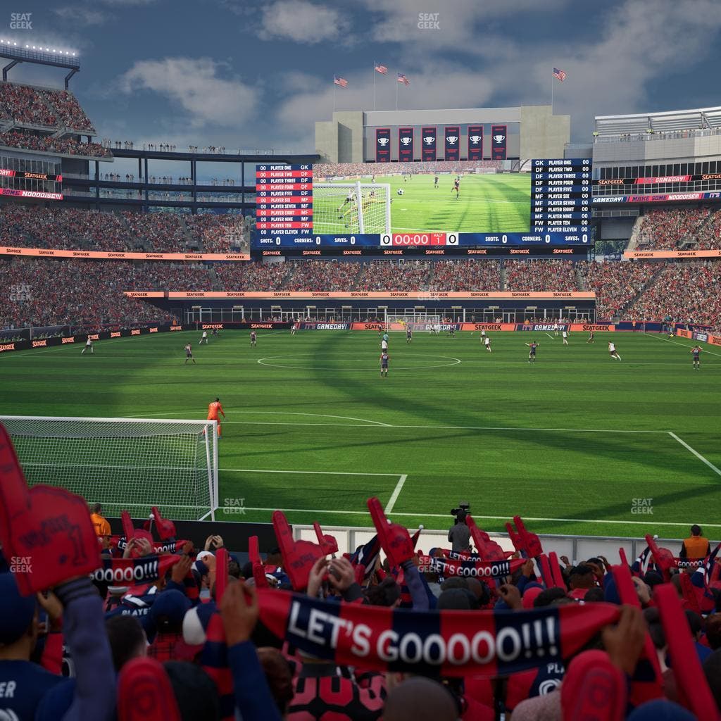 Gillette Stadium - Section The Fort Ga Seat View