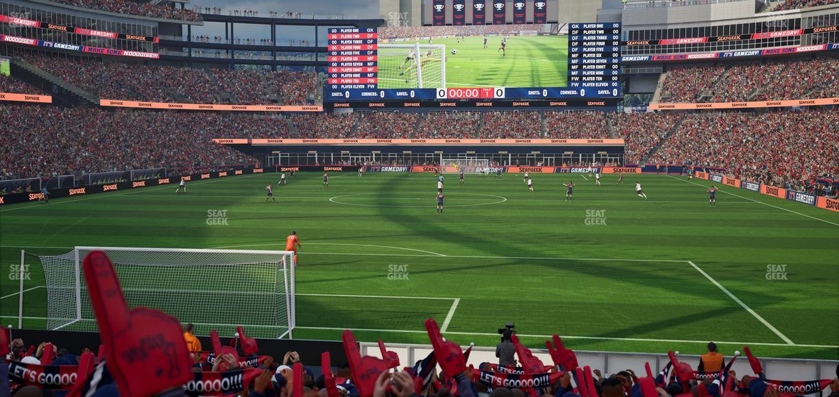 Gillette Stadium - Section The Fort Ga Seat View