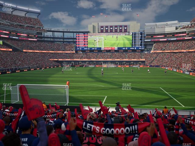 Gillette Stadium - Section The Fort Ga Seat View