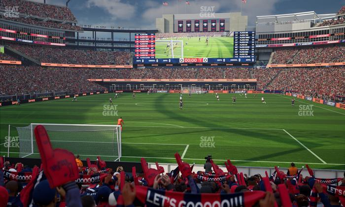 Gillette Stadium - Section The Fort Ga Seat View