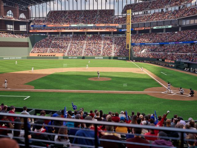 Official view from Section 10 at Globe Life Field