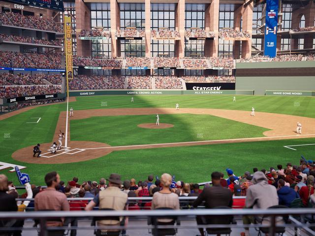 Official view from Section 16 at Globe Life Field