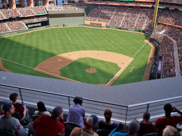 Official view from Section 312 at Globe Life Field