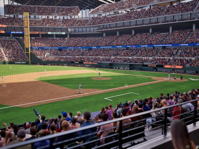 Official view from Section 6 at Globe Life Field