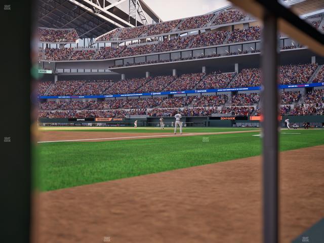 Official view from Section Dugout Club Third Base at Globe Life Field