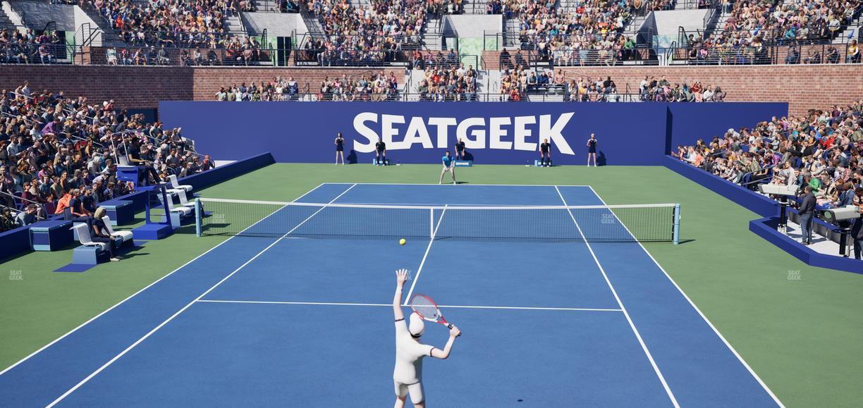 Grandstand at the Billie Jean King Tennis Center - Section 1 Seat View