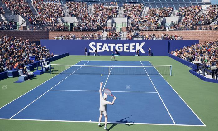 Grandstand at the Billie Jean King Tennis Center - Section 1 Seat View