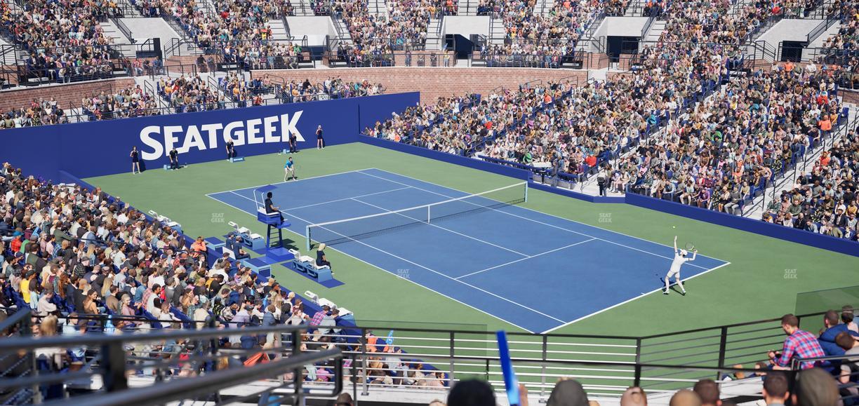 Grandstand at the Billie Jean King Tennis Center - Section 104 Seat View