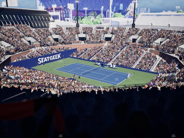 Grandstand at the Billie Jean King Tennis Center - Section 105 Seat View Grandstand at the Billie Jean King Tennis Center - Section 105 Seat View