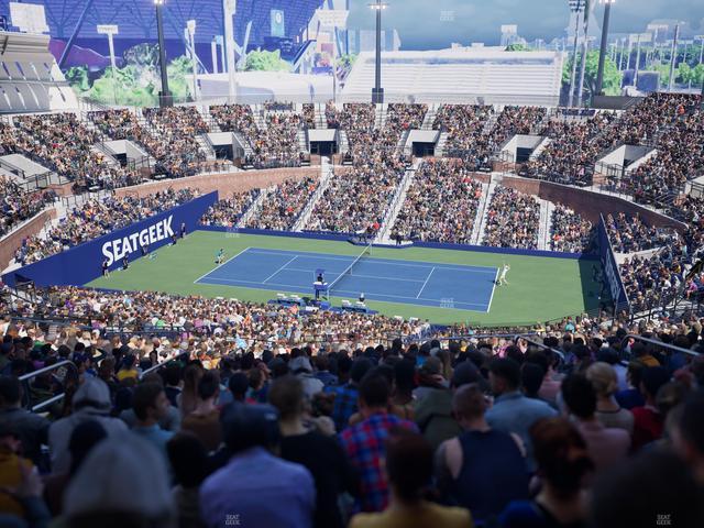 Grandstand at the Billie Jean King Tennis Center - Section 107 Seat View Grandstand at the Billie Jean King Tennis Center - Section 107 Seat View