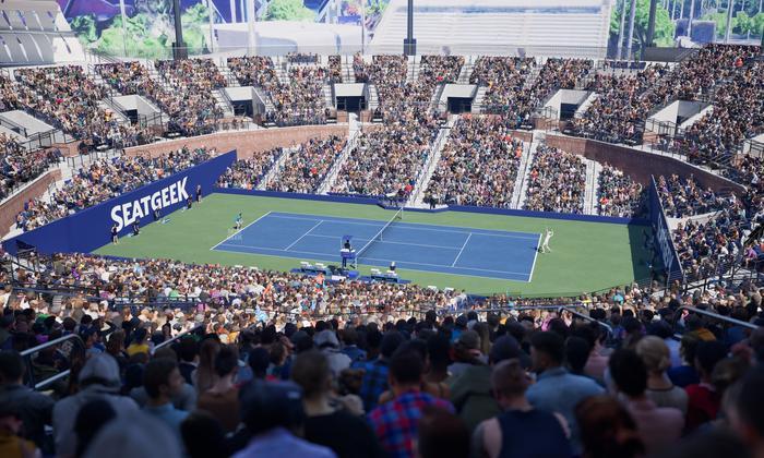 Grandstand at the Billie Jean King Tennis Center - Section 107 Seat View
