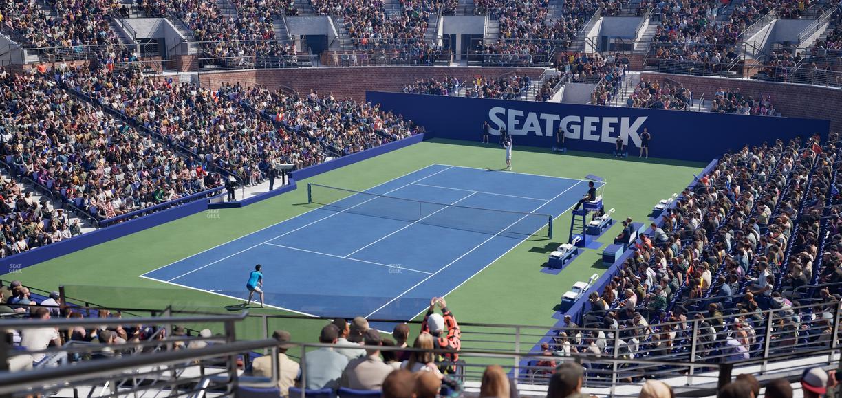 Grandstand at the Billie Jean King Tennis Center - Section 114 Seat View