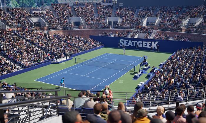 Grandstand at the Billie Jean King Tennis Center - Section 114 Seat View