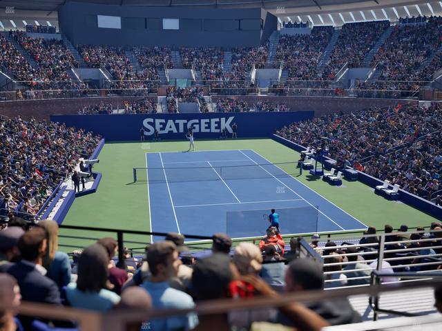 Grandstand at the Billie Jean King Tennis Center - Section 117 Seat View Grandstand at the Billie Jean King Tennis Center - Section 117 Seat View