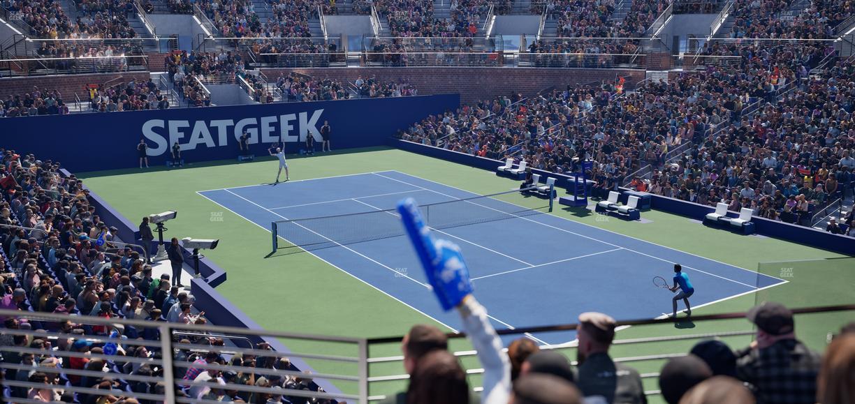 Grandstand at the Billie Jean King Tennis Center - Section 119 Seat View