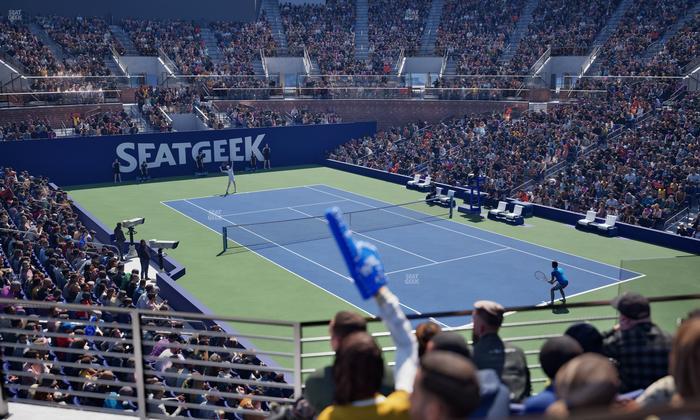 Grandstand at the Billie Jean King Tennis Center - Section 119 Seat View