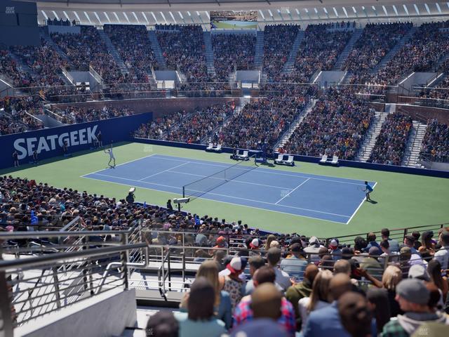 Grandstand at the Billie Jean King Tennis Center - Section 122 Seat View Grandstand at the Billie Jean King Tennis Center - Section 122 Seat View