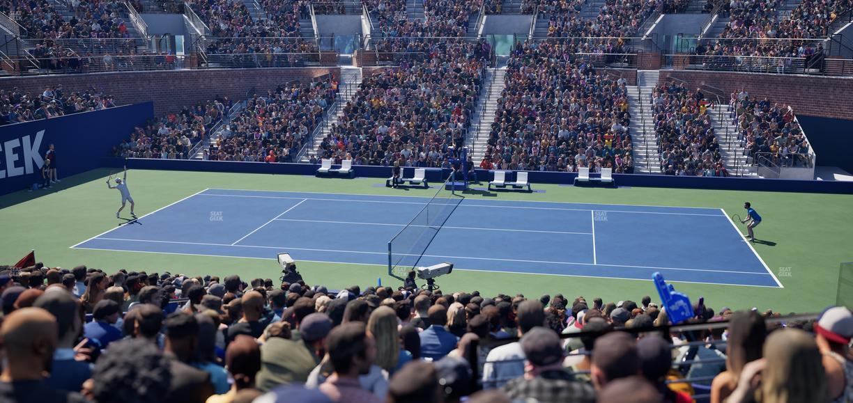 Grandstand at the Billie Jean King Tennis Center - Section 123 Seat View