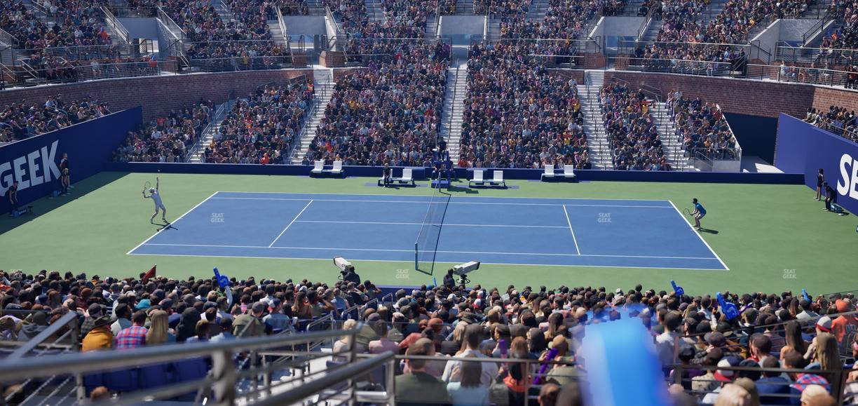 Grandstand at the Billie Jean King Tennis Center - Section 124 Seat View