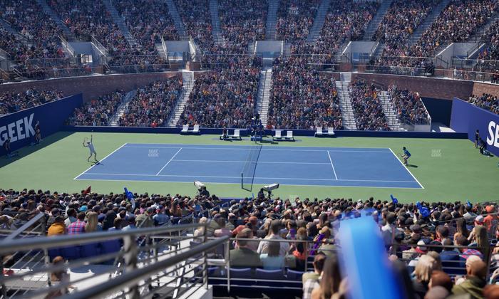 Grandstand at the Billie Jean King Tennis Center - Section 124 Seat View