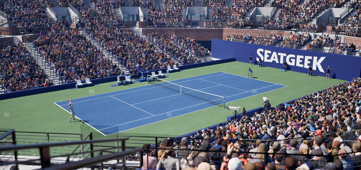 Grandstand at the Billie Jean King Tennis Center - Section 128 Seat View