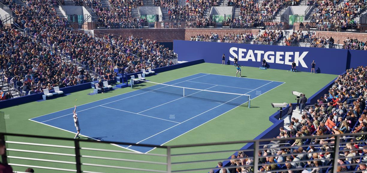 Grandstand at the Billie Jean King Tennis Center - Section 129 Seat View