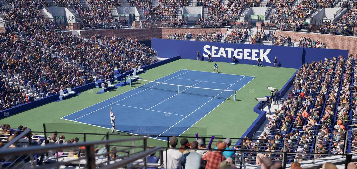 Grandstand at the Billie Jean King Tennis Center - Section 130 Seat View