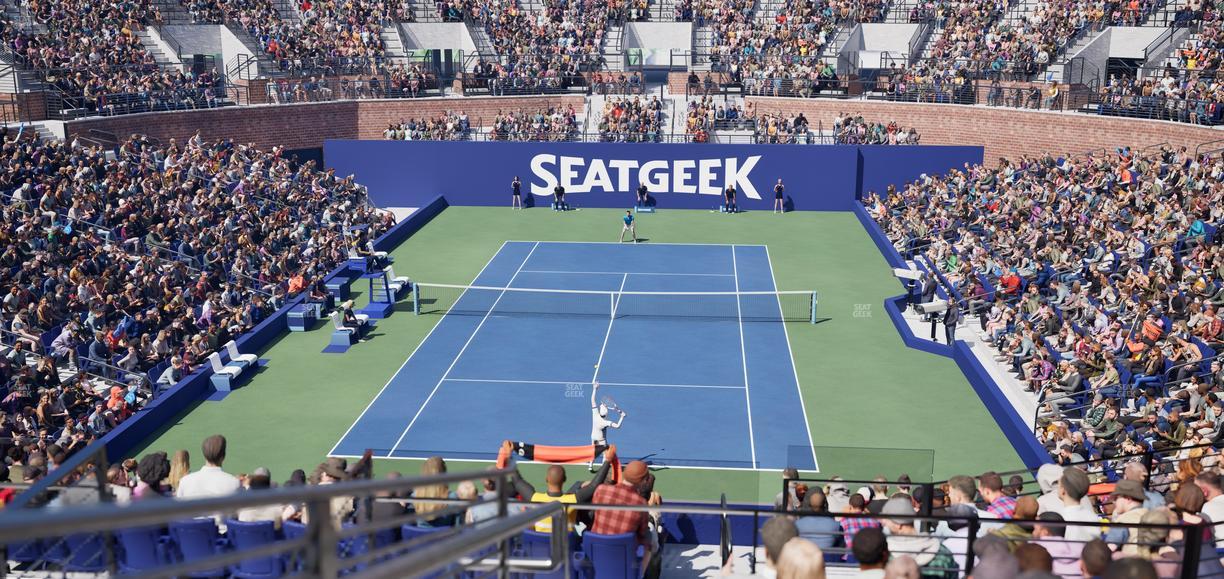 Grandstand at the Billie Jean King Tennis Center - Section 132 Seat View