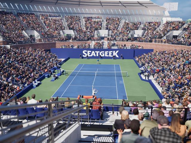 Grandstand at the Billie Jean King Tennis Center - Section 132 Seat View Grandstand at the Billie Jean King Tennis Center - Section 132 Seat View