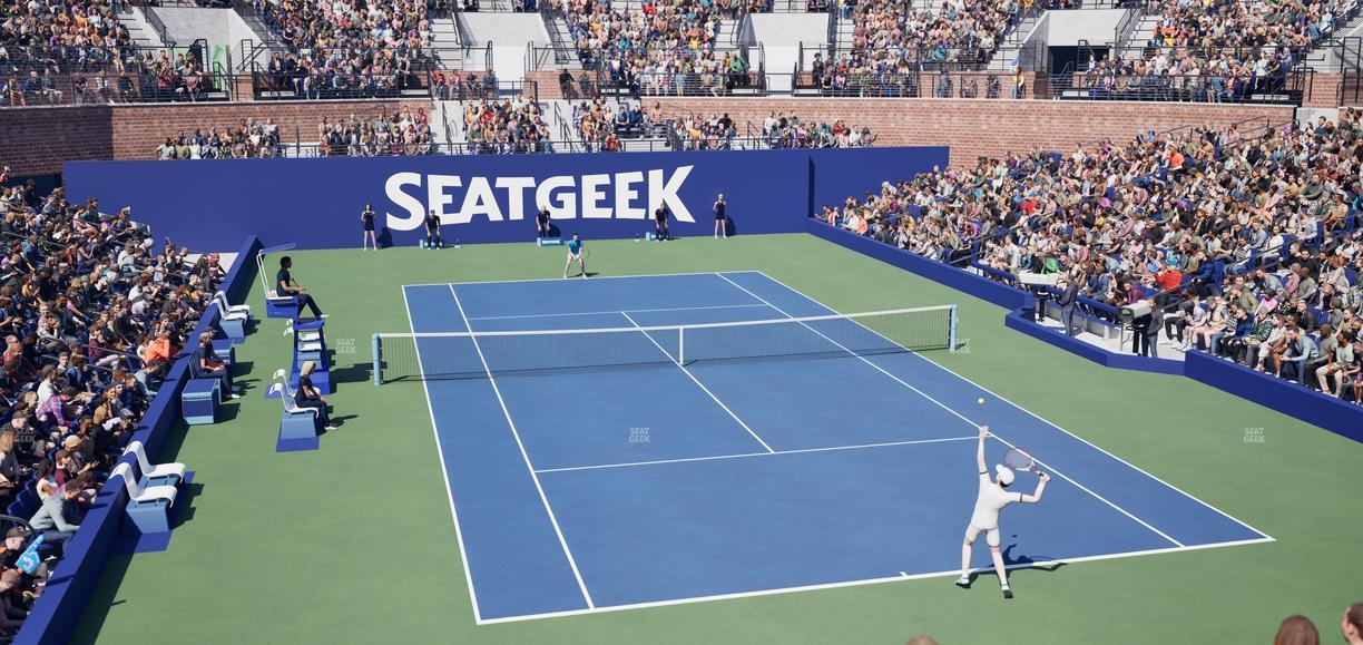 Grandstand at the Billie Jean King Tennis Center - Section 2 A Seat View