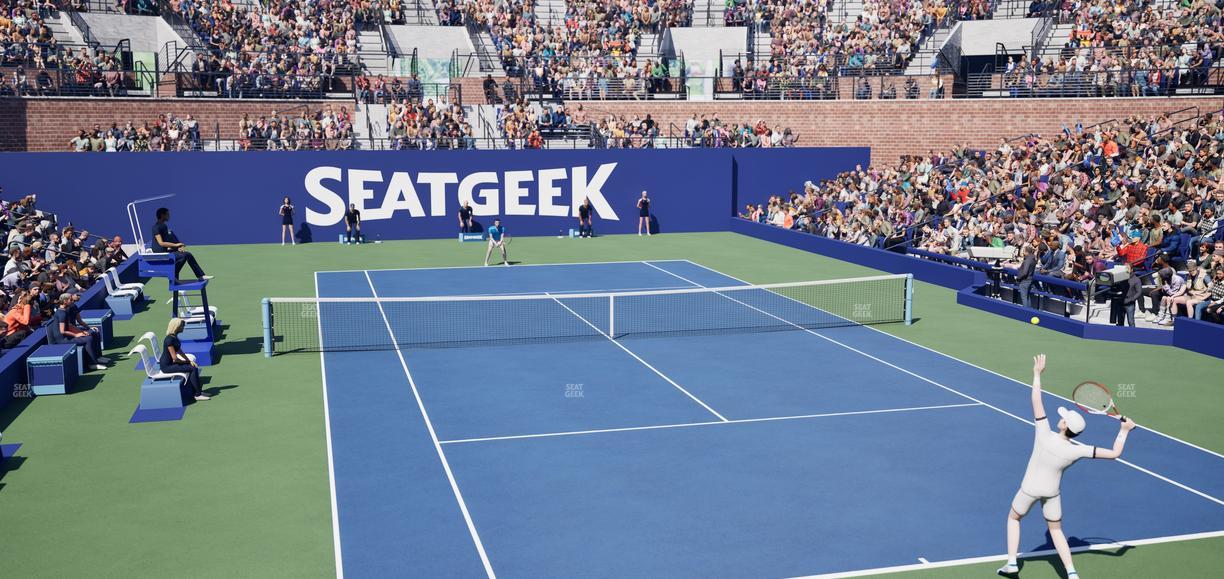 Grandstand at the Billie Jean King Tennis Center - Section 2 Seat View