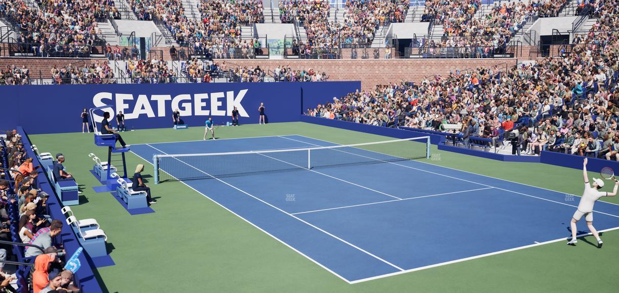 Grandstand at the Billie Jean King Tennis Center - Section 3 Seat View
