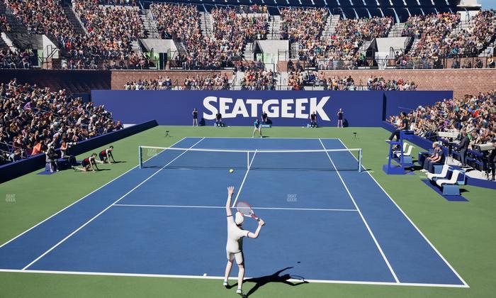 Grandstand at the Billy Jean King Tennis Center - Section 1 Seat View