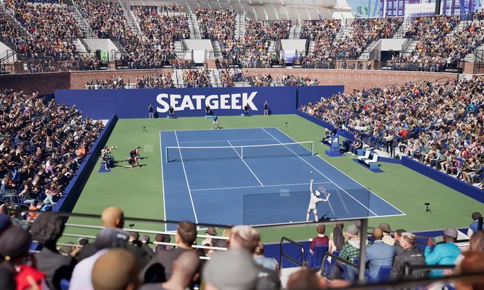 Grandstand at the Billy Jean King Tennis Center - Section 102 Seat View