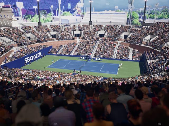 Grandstand at the Billy Jean King Tennis Center - Section 107 Seat View