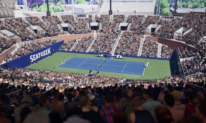 Grandstand at the Billy Jean King Tennis Center - Section 107 Seat View