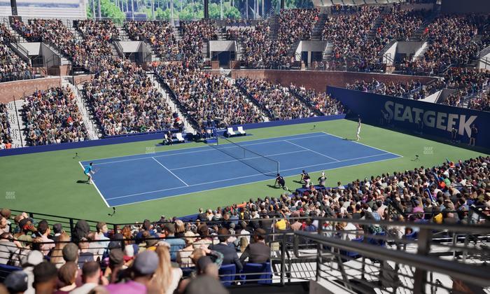 Grandstand at the Billy Jean King Tennis Center - Section 111 Seat View