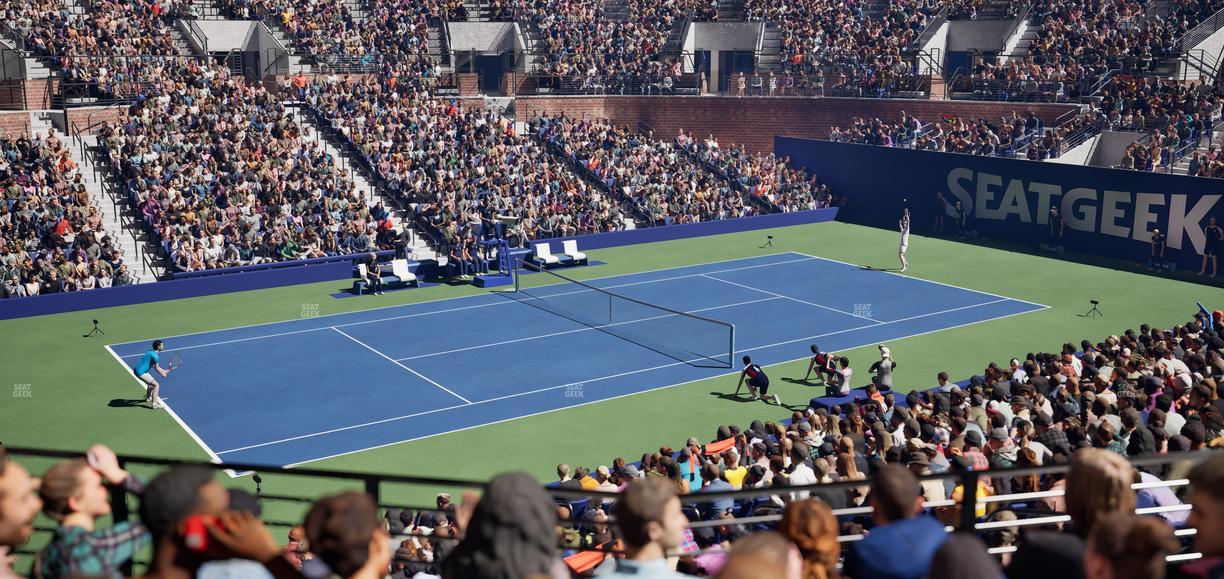 Grandstand at the Billy Jean King Tennis Center - Section 112 Seat View