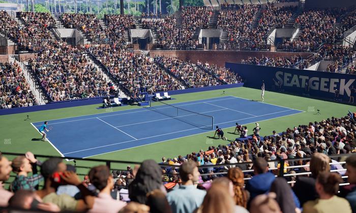 Grandstand at the Billy Jean King Tennis Center - Section 112 Seat View