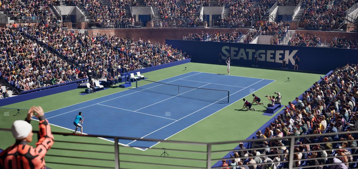 Grandstand at the Billy Jean King Tennis Center - Section 113 Seat View